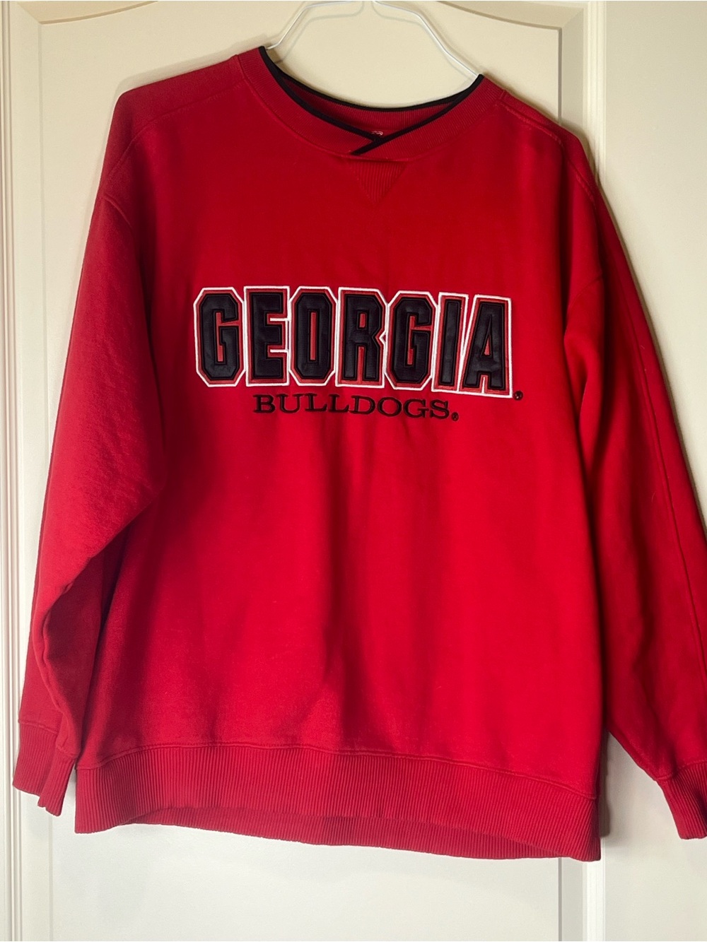 Georgia Bulldogs Red Crewneck Sweatshirt